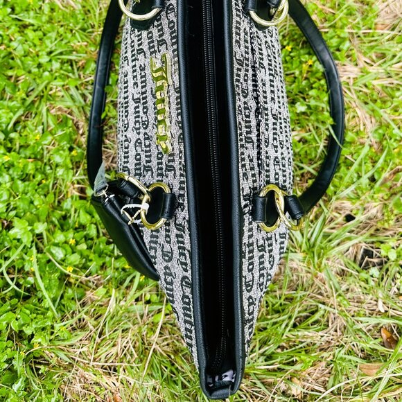 Juicy Couture With Black Coin Purse Juicy Tote bag Black Beige NWT - Picture 8 of 16